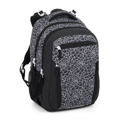 Bagmaster PORTO 25 A školní batoh – černo-bílý