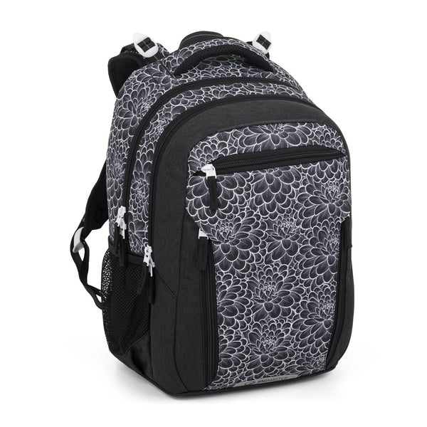 Bagmaster PORTO 25 A školní batoh – černo-bílý