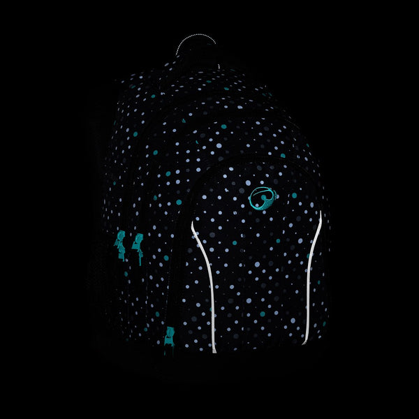 Bagmaster SUPERNOVA 23 A studentský batoh - černo tyrkysový