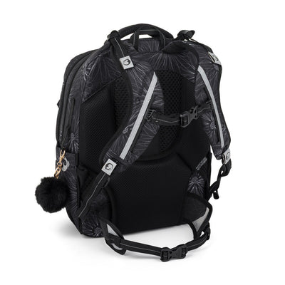 Bagmaster ZIPSTER 25 A studentský set – černý s bílými květy