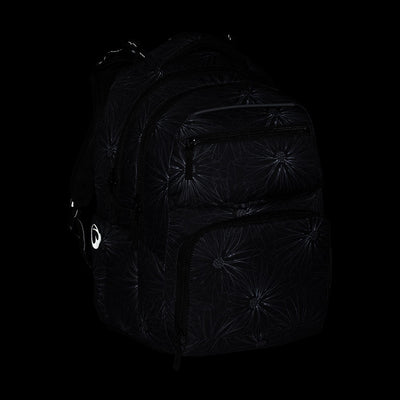 Bagmaster ZIPSTER 25 A studentský set – černý s bílými květy