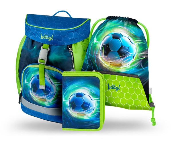 BAAGL 3 SET Airy Fotbal Míč: batoh, penál, sáček