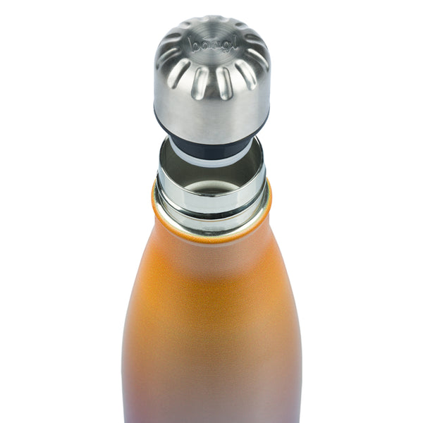 BAAGL Termoláhev s kovovým víčkem Gradient žluto-fialová, 500 ml