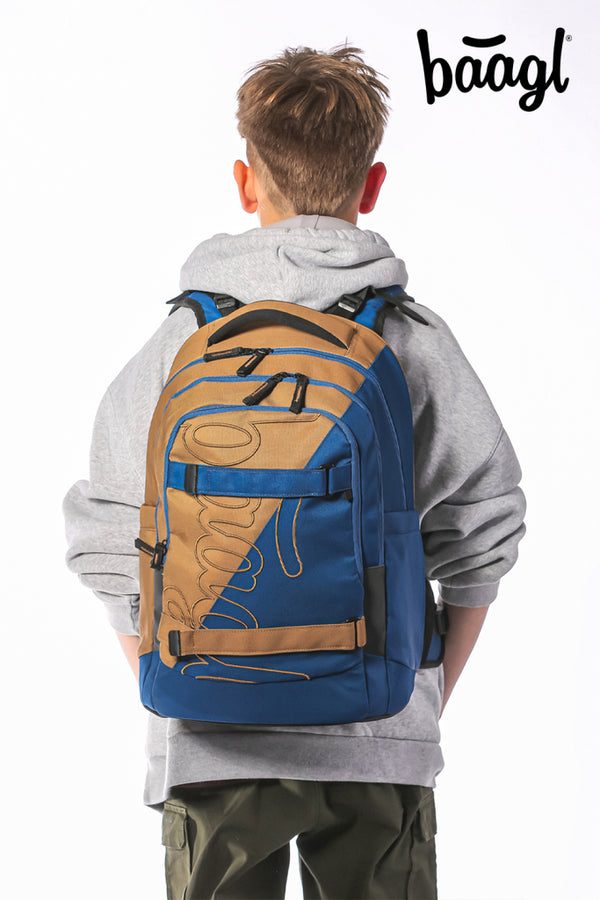 BAAGL SET 3 Skate Max Duo: batoh, penál, sáček GRS
