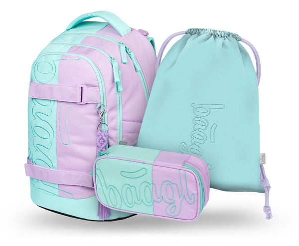 BAAGL SET 3 Skate Max Sweet: batoh, penál, sáček GRS