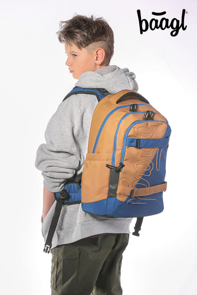 BAAGL SET 5 Skate Max Duo: batoh, penál, sáček, sportovní taška, ledvinka GRS