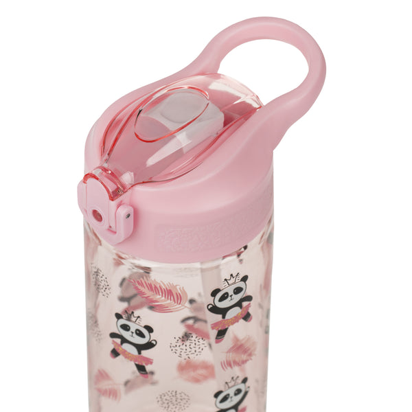 BAAGL Tritanová láhev na pití s brčkem Panda 500 ml