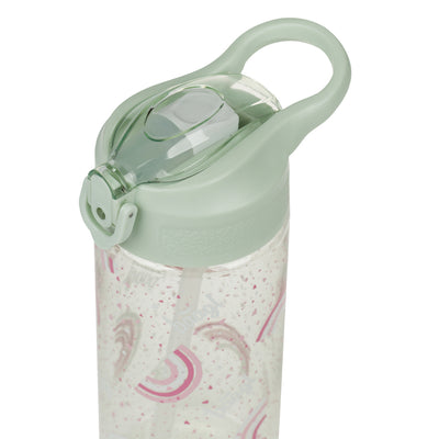 BAAGL Tritanová láhev na pití s brčkem Duha 500 ml