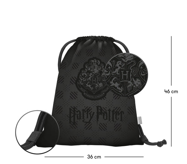 BAAGL SET 3 Core Harry Potter Bradavice černý: batoh, penál, sáček GRS