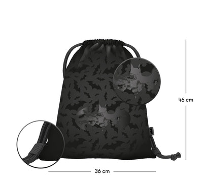 BAAGL SET 3 Core Batman černý: batoh, penál, sáček GRS