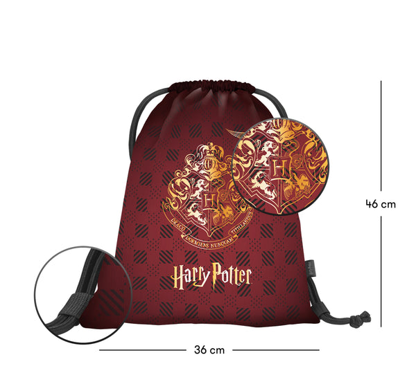 BAAGL SET 3 Skate Harry Potter Bradavice vínový: batoh, penál, sáček GRS