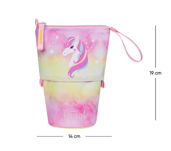 BAAGL Školní penál Pastelkovník Rainbow Unicorn GRS