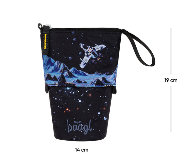 BAAGL Školní penál Pastelkovník Pixel Space GRS