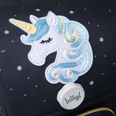 BAAGL Školní aktovka Ergo Unicorn Gold GRS