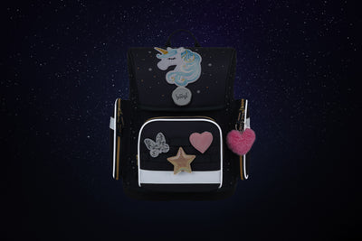 BAAGL Školní aktovka Ergo Unicorn Gold GRS