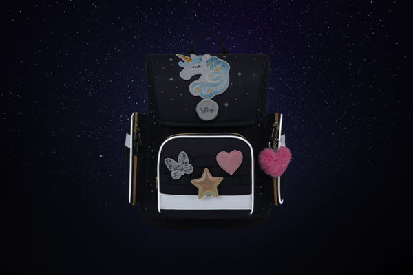 BAAGL Školní aktovka Ergo Unicorn Gold GRS