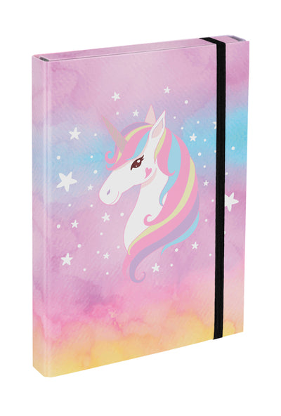 BAAGL 5 SET Airy Rainbow Unicorn: batoh, penál, sáček, box, desky