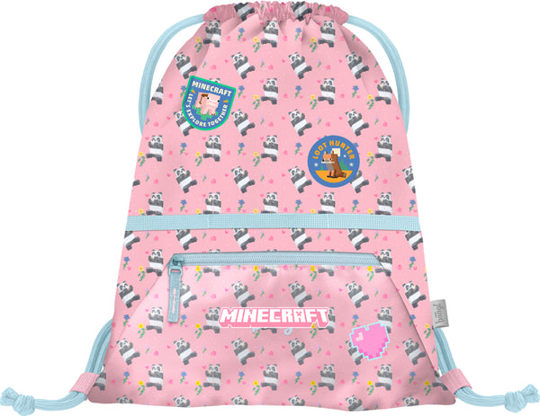 BAAGL SET 3 Airy Minecraft Panda: batoh, penál, sáček