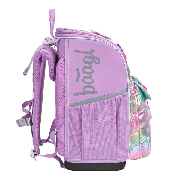 BAAGL SET 5 Zippy Lavender: aktovka, penál, sáček, zástěra, peněženka