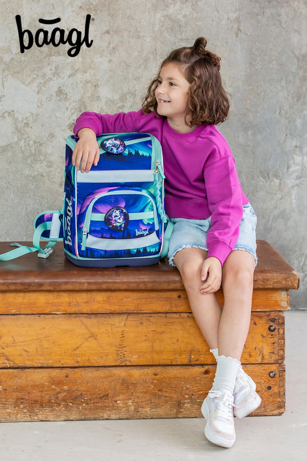 BAAGL SET 3 Zippy Plus Aurora: aktovka, penál, sáček GRS