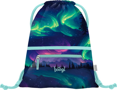 BAAGL SET 3 Zippy Plus Aurora: aktovka, penál, sáček GRS