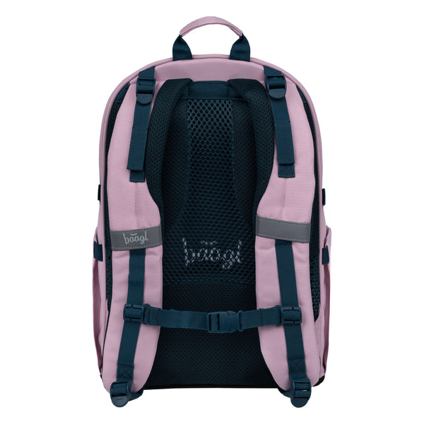 BAAGL SET 3 Skate Rose: batoh, penál, sportovní taška GRS