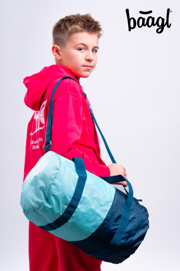 BAAGL SET 3 Skate Petrol: batoh, penál, sportovní taška GRS