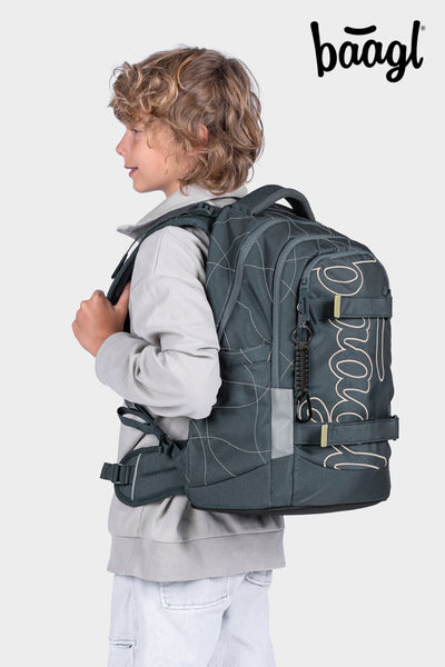 BAAGL SET 5 Skate Max Wave: batoh, penál, sáček, sportovní taška, ledvinka GRS