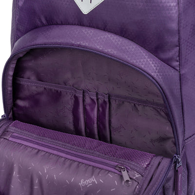 BAAGL SET 3 Coolmate Plum: batoh, penál, sáček