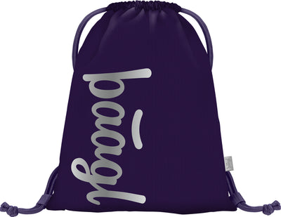 BAAGL SET 3 Coolmate Plum: batoh, penál, sáček