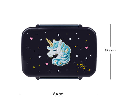 BAAGL Box na svačinu s přihrádkami Unicorn Gold