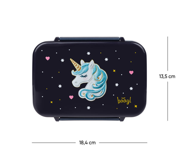 BAAGL Box na svačinu s přihrádkami Unicorn Gold