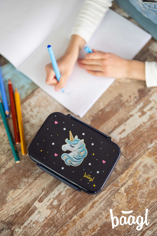 BAAGL Box na svačinu s přihrádkami Unicorn Gold