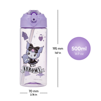 BAAGL Tritanová láhev na pití s brčkem KuromiFortune Dream, 500 ml