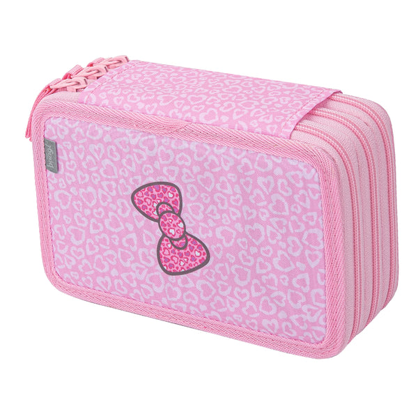 BAAGL Školní penál třípatrový Hello Kitty Sweet Leopard GRS