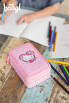 BAAGL Školní penál třípatrový Hello Kitty Sweet Leopard GRS