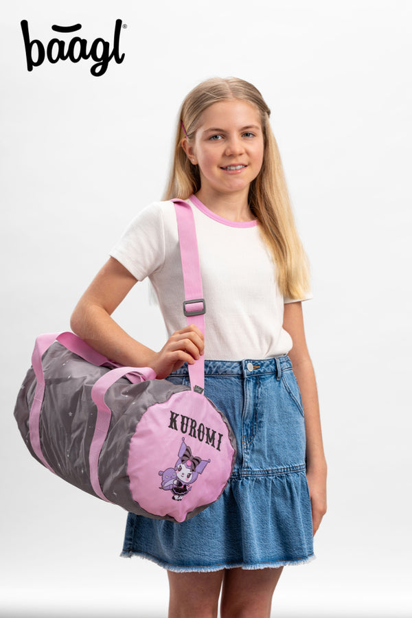 BAAGL SET 3 Skate Kuromi Grey: batoh, penál, sportovní taška GRS