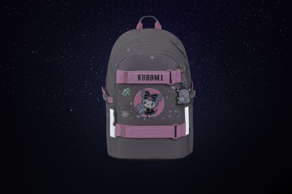 BAAGL SET 5 Skate Kuromi Grey: batoh, penál, sportovní taška, ledvinka, obal na notebook GRS