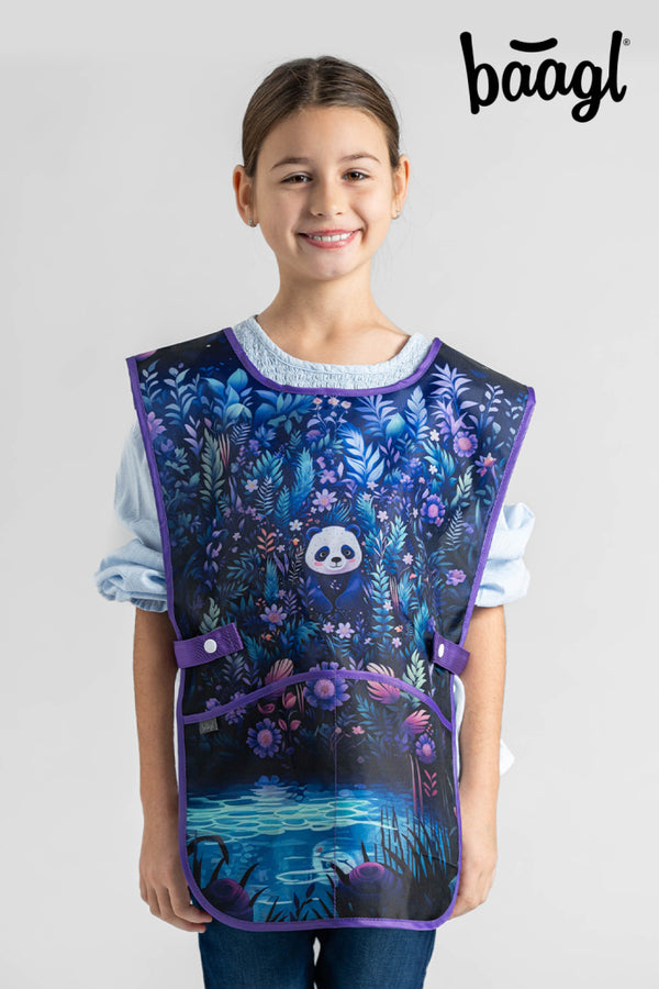 BAAGL SET 5 Ergo Jungle Panda: aktovka, penál, sáček, zástěra, peněženka