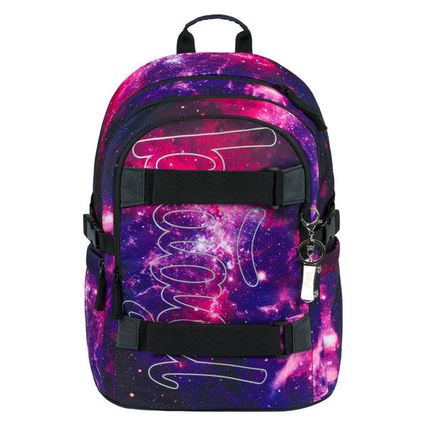 BAAGL SET 5 Skate Galaxy: batoh, penál, sáček, ledvinka, obal na notebook