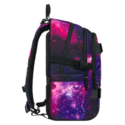 BAAGL SET 5 Skate Galaxy: batoh, penál, sáček, ledvinka, obal na notebook