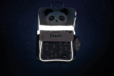 BAAGL SET 5 Zippy Panda: aktovka, penál, sáček, zástěra, peněženka