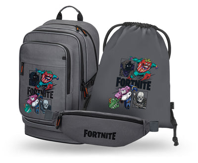 BAAGL SET 3 Cubic Fortnite Squad: batoh, sáček, ledvinka GRS