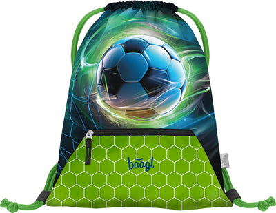 BAAGL SET 5 Airy Fotbal Míč: batoh, penál, sáček, zástěra, peněženka