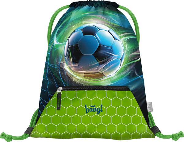 BAAGL SET 5 Airy Fotbal Míč: batoh, penál, sáček, zástěra, peněženka