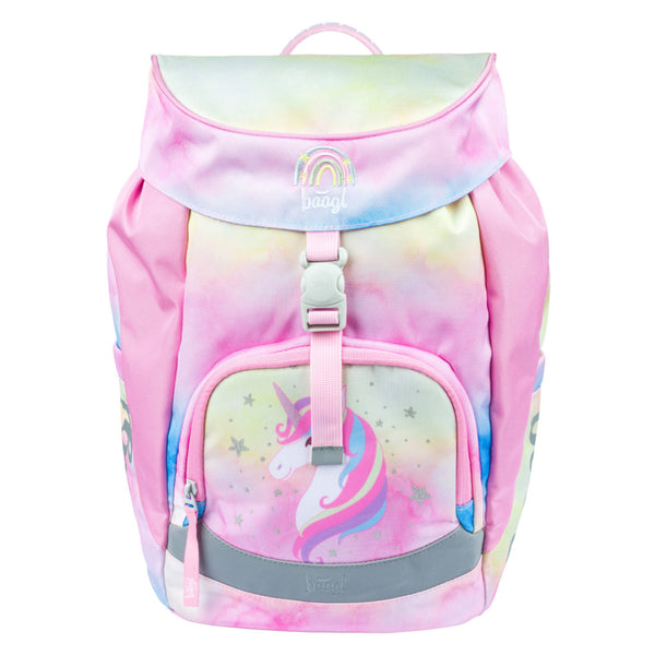 BAAGL SET 5 Airy Rainbow Unicorn: batoh, penál, sáček, zástěra, peněženka