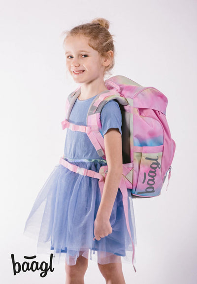BAAGL SET 5 Airy Rainbow Unicorn: batoh, penál, sáček, zástěra, peněženka