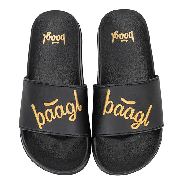 BAAGL Pantofle Logo Gold