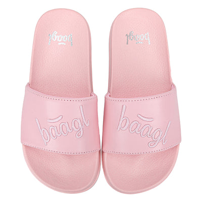 BAAGL Pantofle Logo Pink