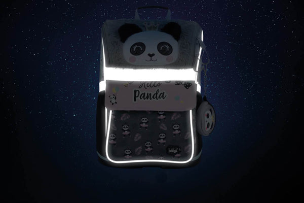 BAAGL 3 SET Zippy Panda: aktovka, penál, sáček
